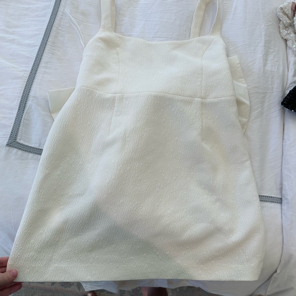 Rebecca Vallance Cream Textured Dress